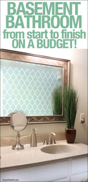 bathroom makeover on a budget