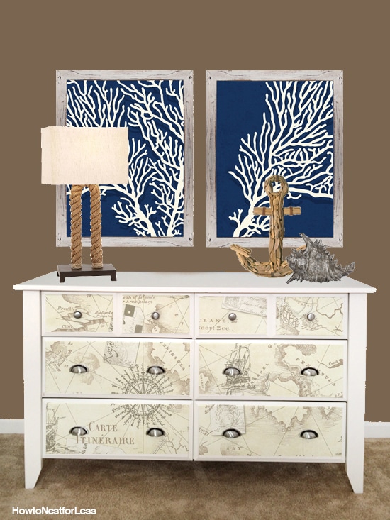 beach themed dresser