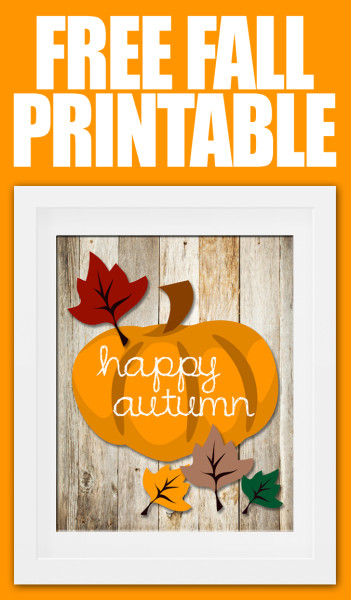 free fall pumpkin printable