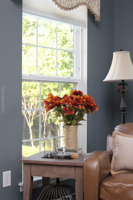 sun room dark blue paint color