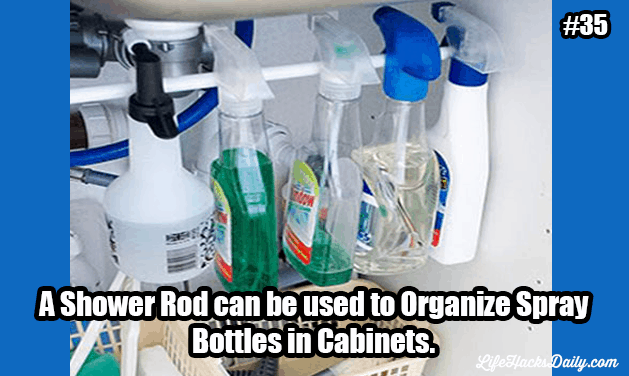 Life-Hacks_Shower-Rod-to-organize-Spray-Bottles