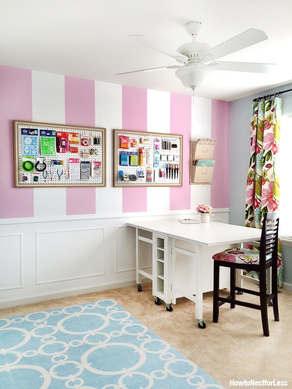 Craft Room Ideas: Makeover Final Reveal (and it's amazing) ♥ Fleece Fun