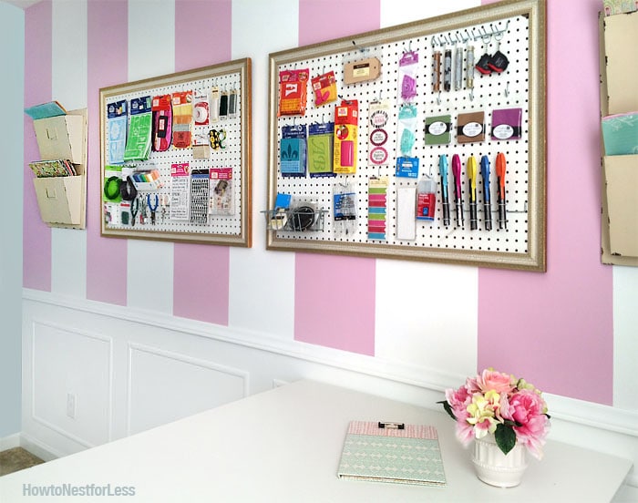 craft room peg boards