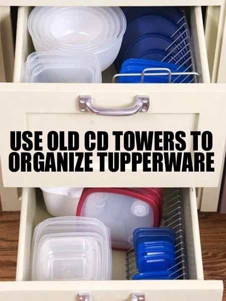 how to organize tupperware