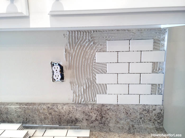 kitchen backsplash DIY tutorial