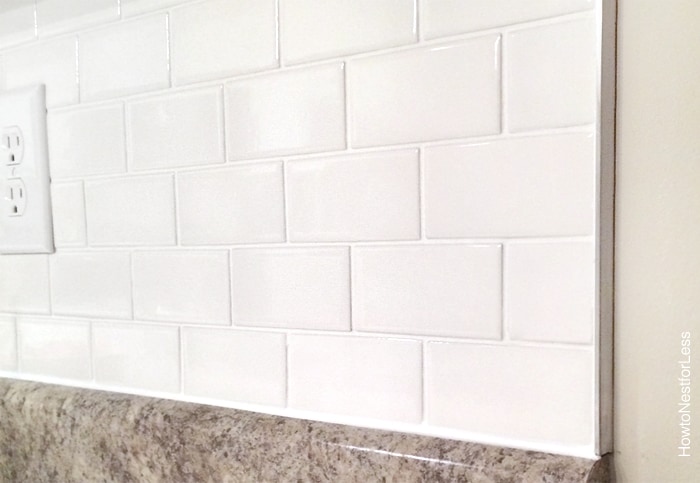 kitchen white subway tile backsplash