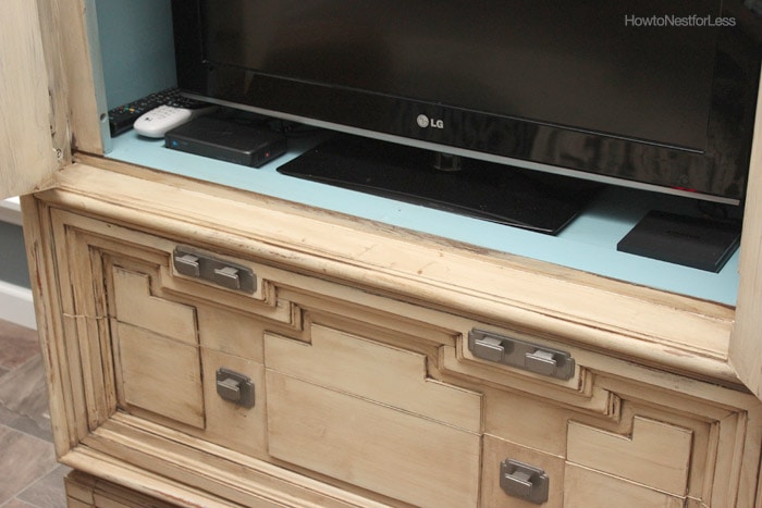 painted armoire tv cabinet