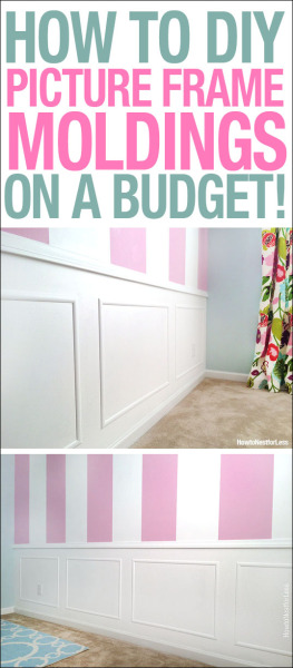 picture frame moldings on a budget