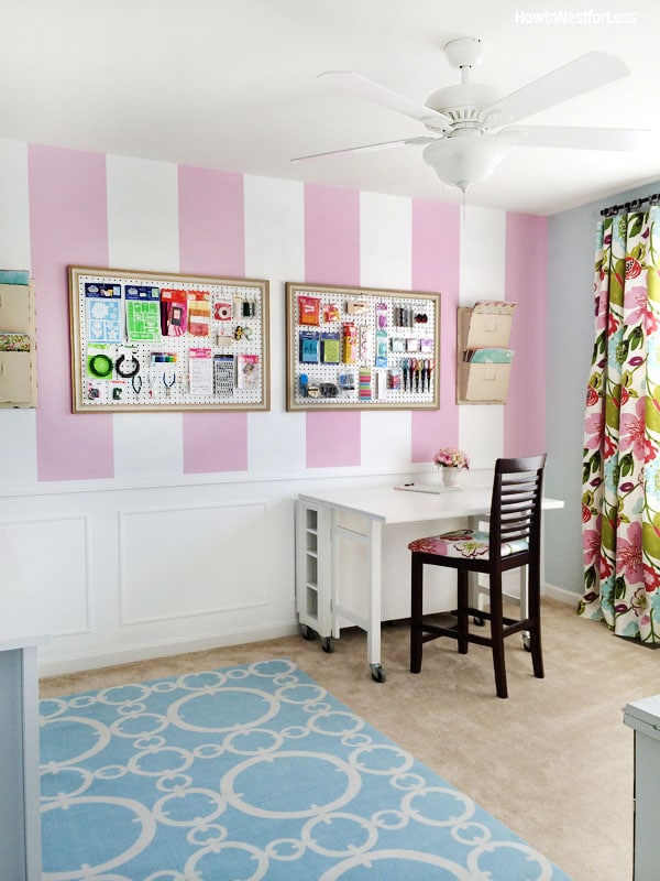 Craft Room Ideas: Makeover Final Reveal (and it's amazing) ♥ Fleece Fun