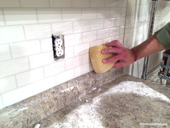 white subway tile backsplash tutorial