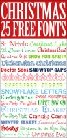 25 Christmas FREE Fonts - How to Nest for Less™