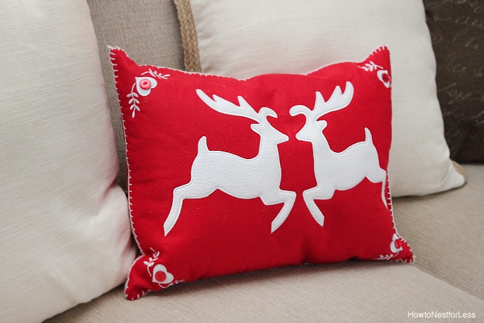 christmas accent pillow