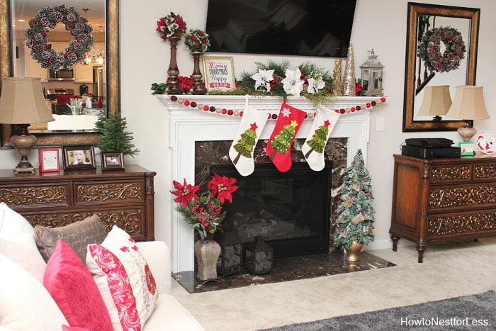 christmas family room decorations