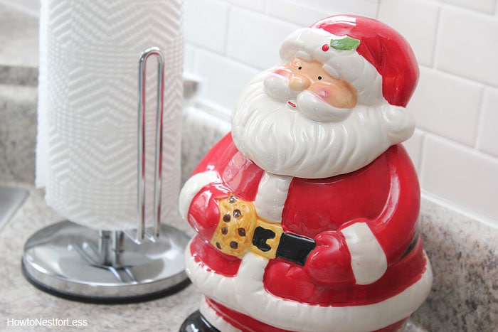 christmas kitchen cookie jar