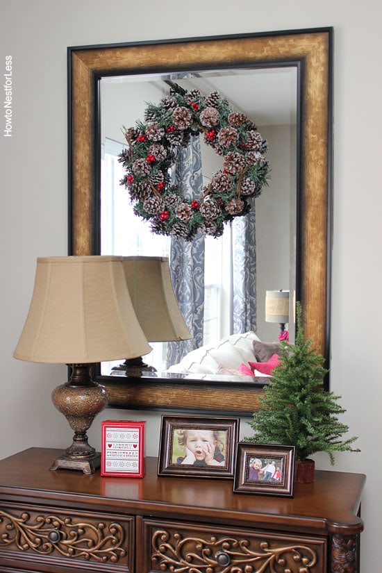 christmas wreath decorations family room