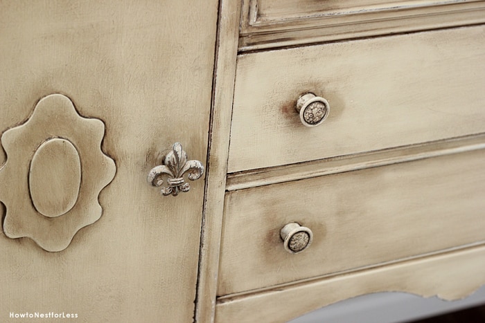 entry foyer antique buffet table