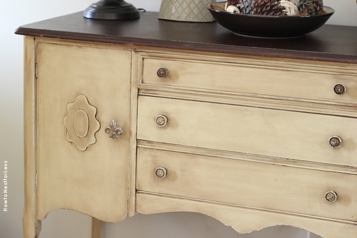 entry foyer antique buffet