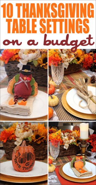 thanksgiving tbale settings on a budget
