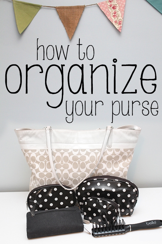 how to organize your purse