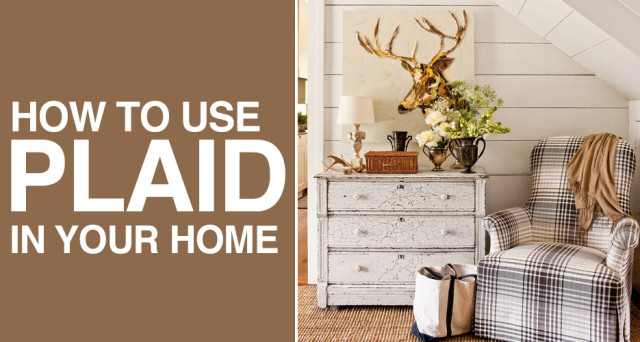 how to use plaid in your home