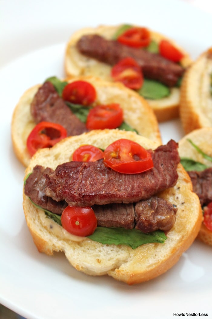 Steak Bruschetta Appetizer - How to Nest for Less™