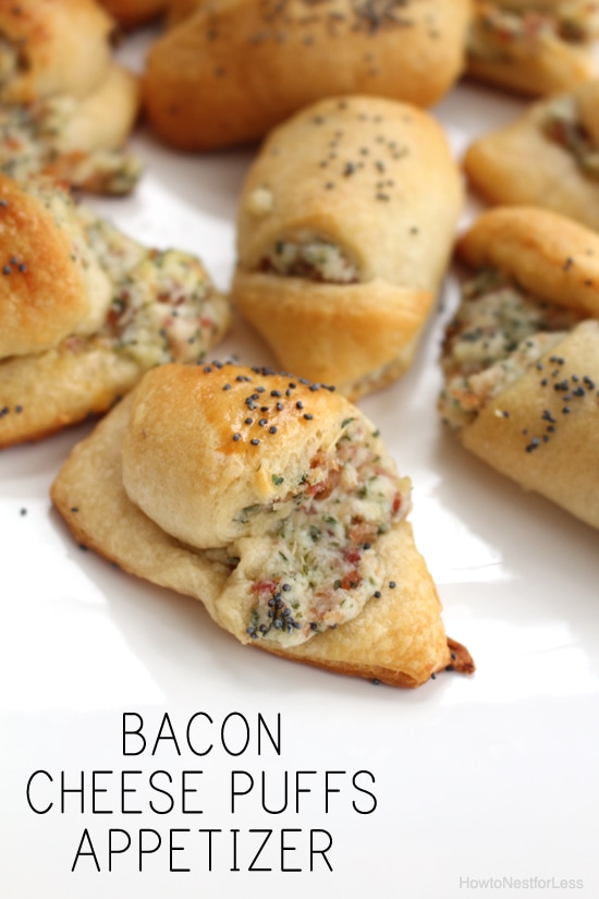 BACON CHEESE PUFFS APPETIZER graphic.