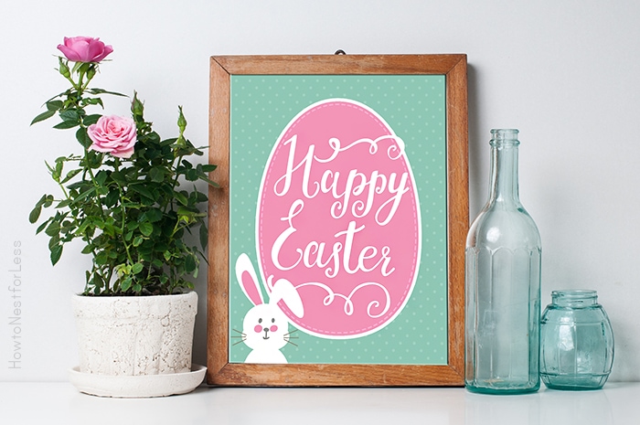 Happy Easter Bunny Printable