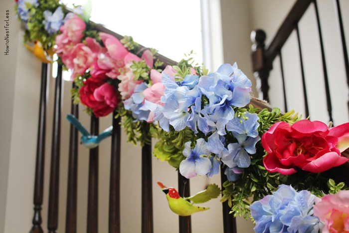 Spring Staircase Garland