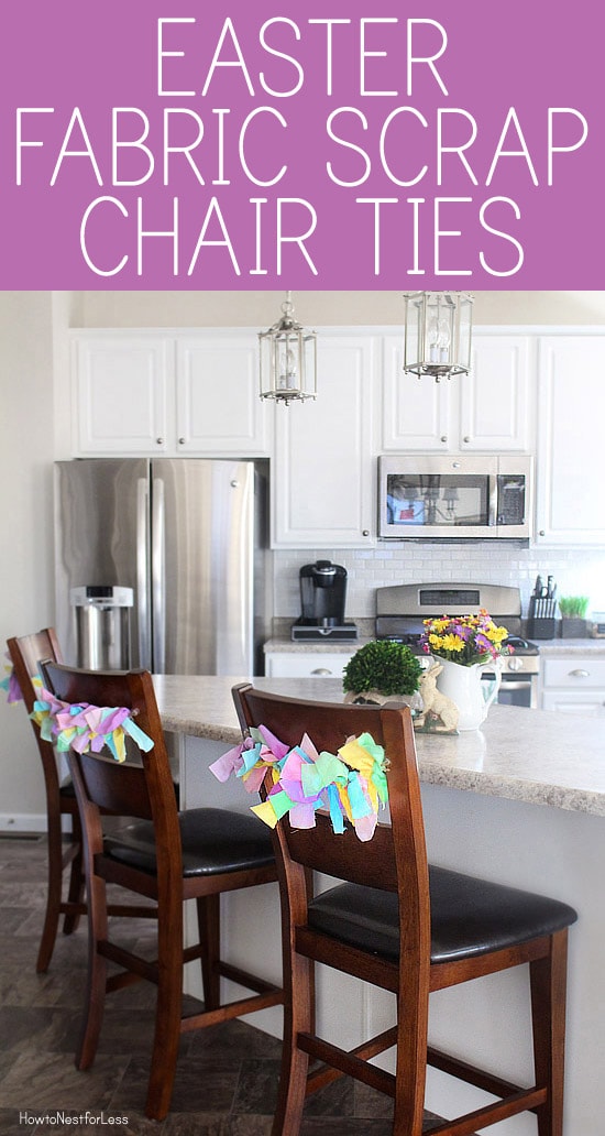 EASTER FABRIC SCRAP CHAIR TIES