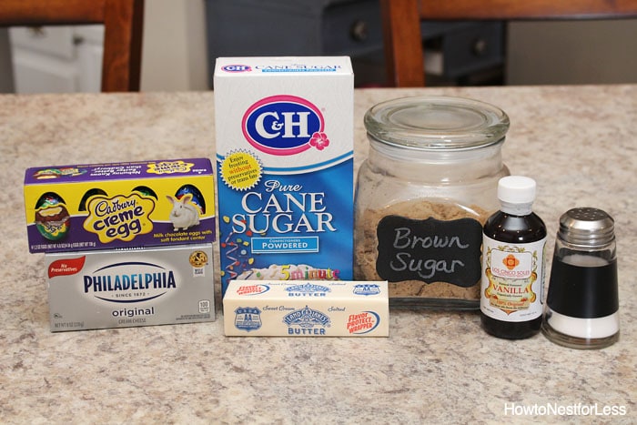 cadbury cream egg dip ingredients