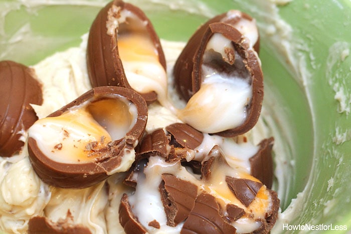 easter cadbury cream egg dip