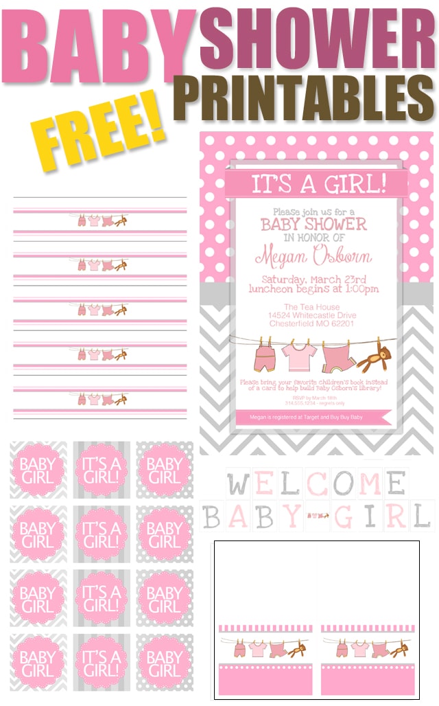 Baby Girl Shower Free Printables How To Nest For Less