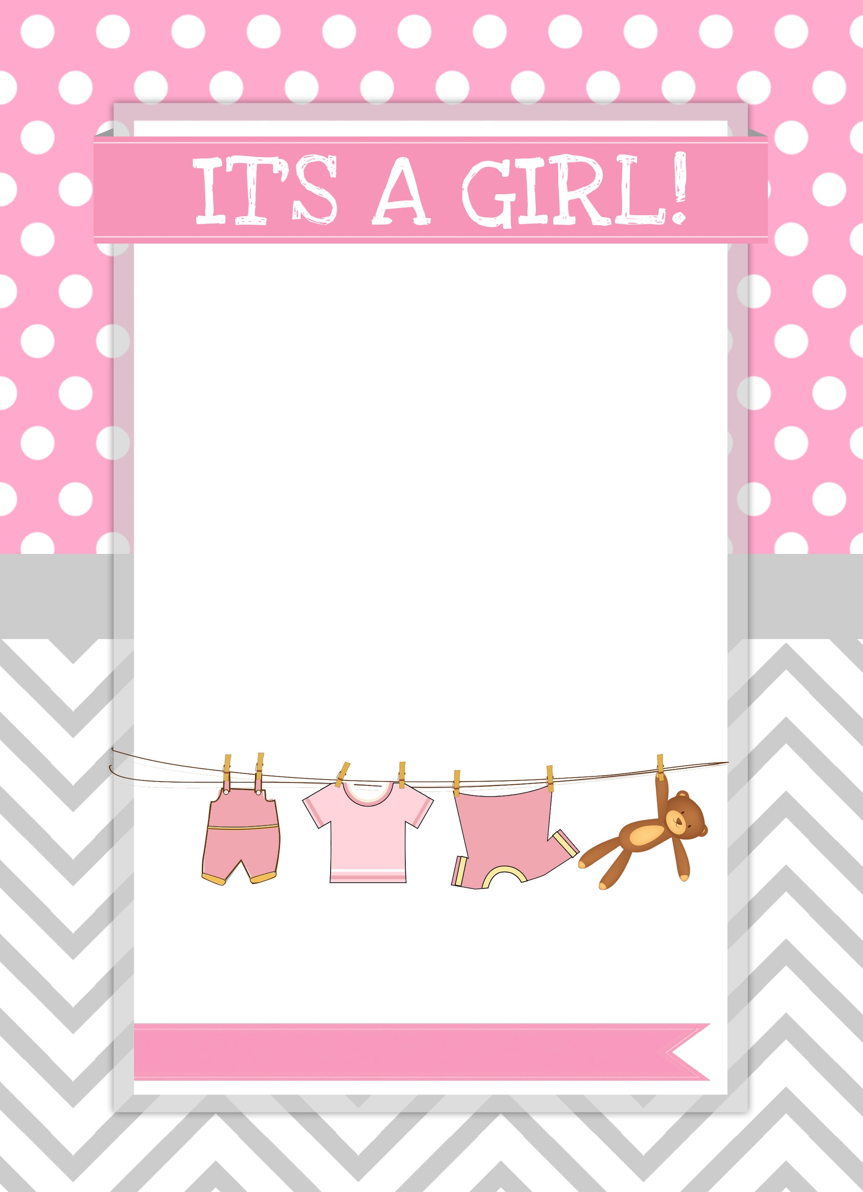 Baby Shower Free Printable Card