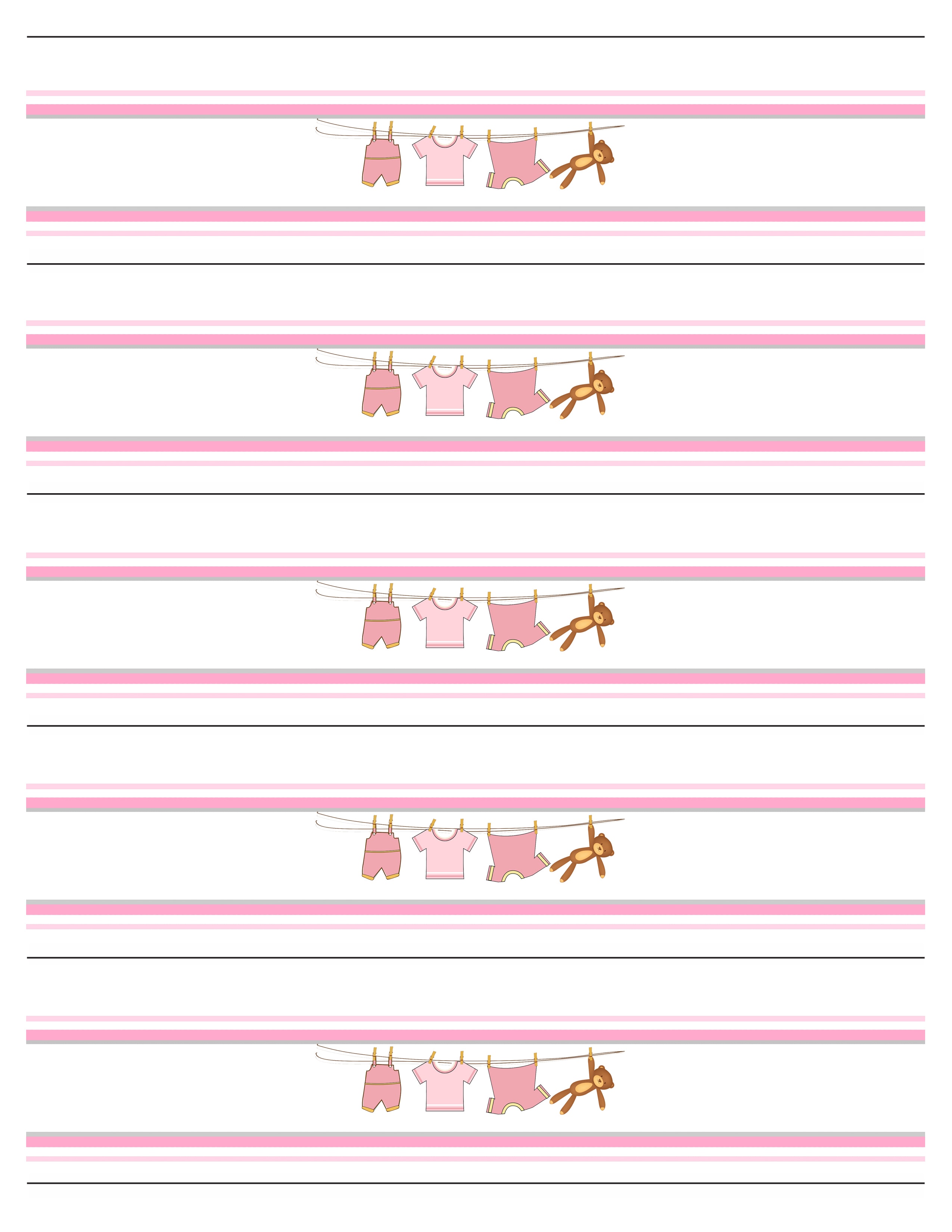 Baby Shower Bottle Labels Template