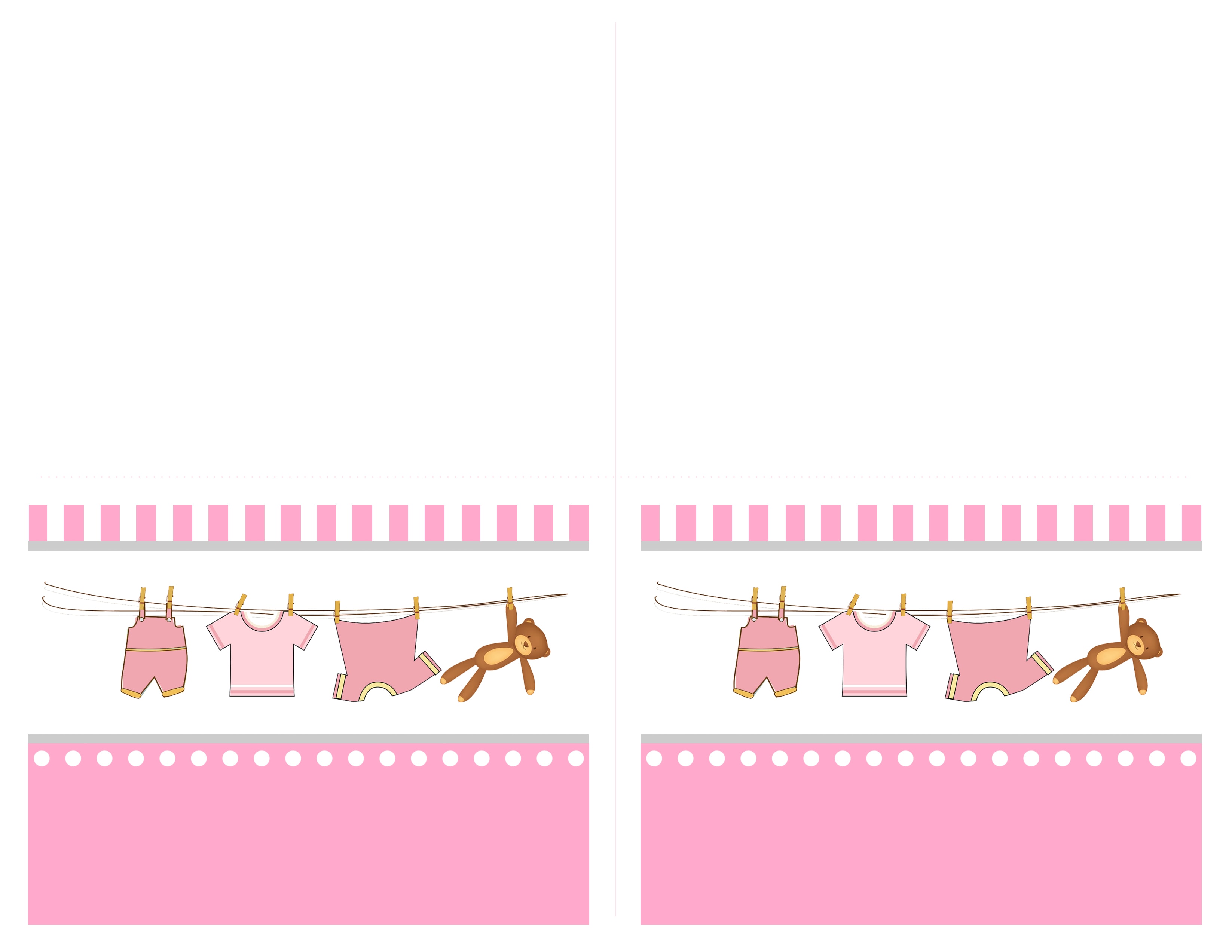 girl baby shower food cards