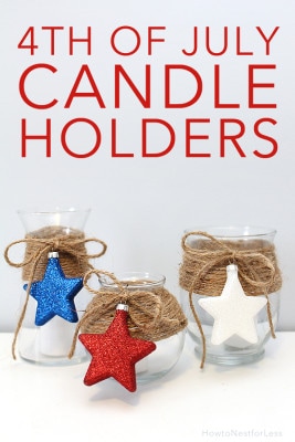 4th of July Candle Holders