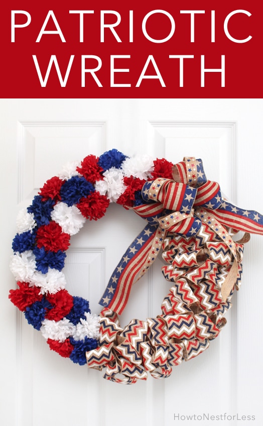 DIY 4th of july wreath