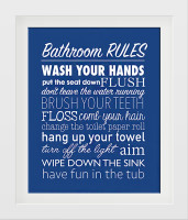 Bathroom Rules Free Printable - How to Nest for Less™