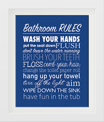 Bathroom Rules Free Printable - How to Nest for Less™