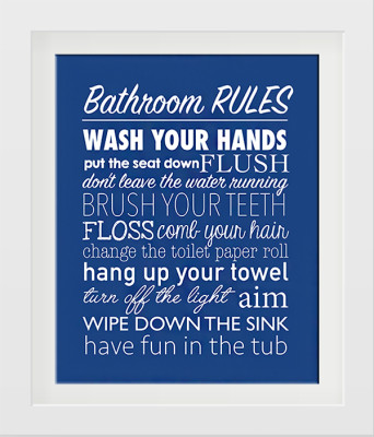 Bathroom Rules Free Printable - How to Nest for Less™