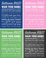 Bathroom Rules Printables