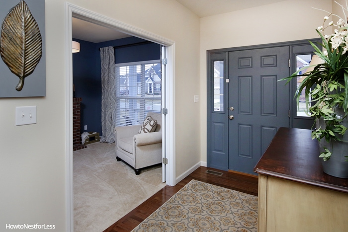 entry foyer to living room