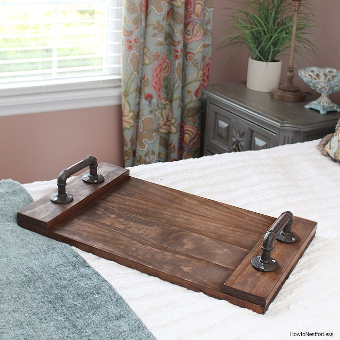 DIY Stained Wood Tray - How to Nest for Less 