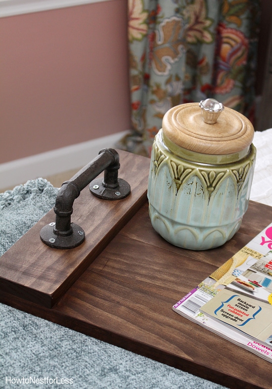 DIY stain wood tray