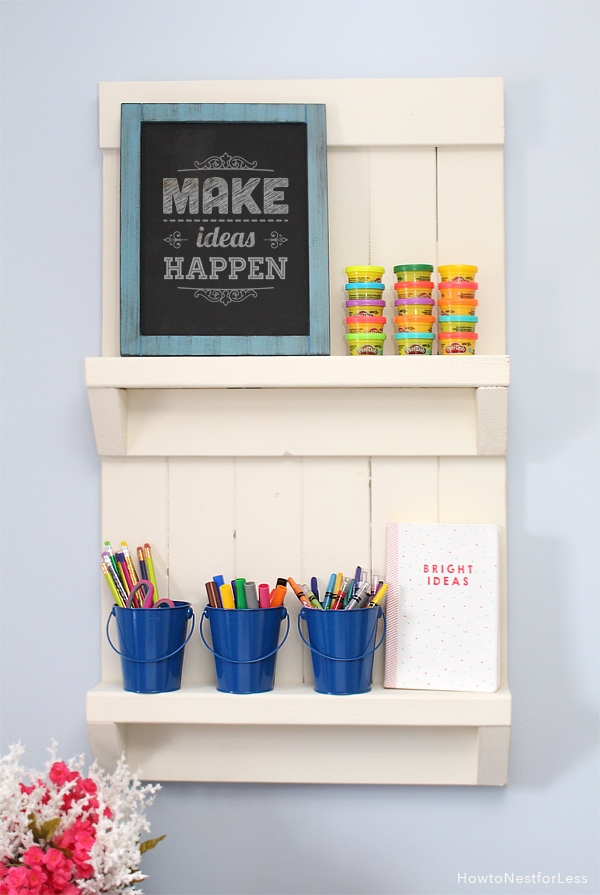 DIY wall shelf organizer