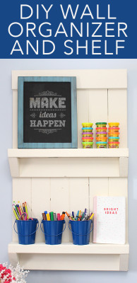 DIY Wall Organizer + Shelf