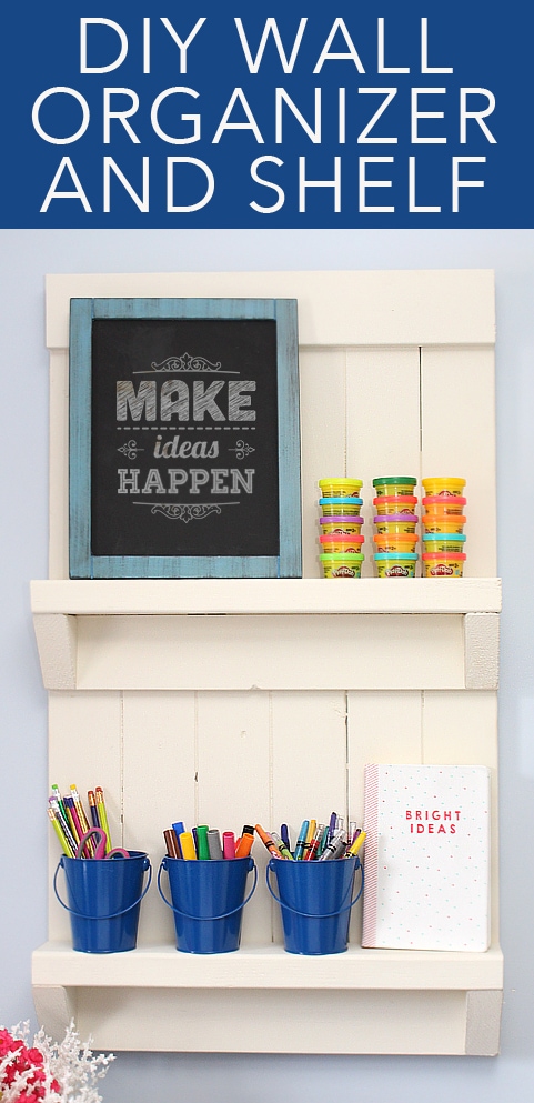 DIY Wall Organizer + Shelf - How to Nest for Less™