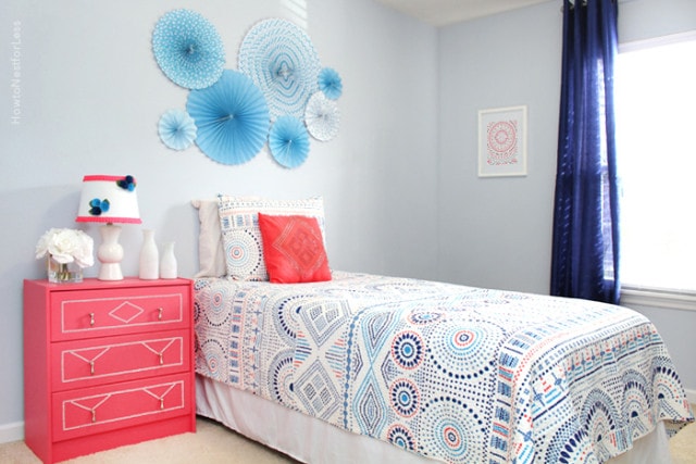 Blue And Coral Kids Bedroom How To Nest For Less