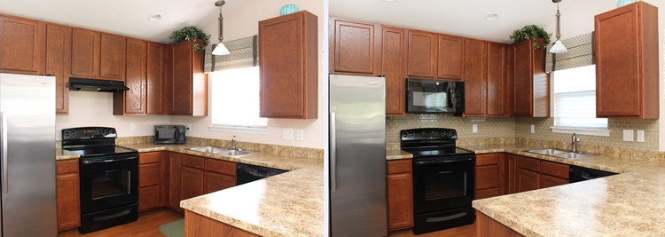 kitchen mini makeover before and after