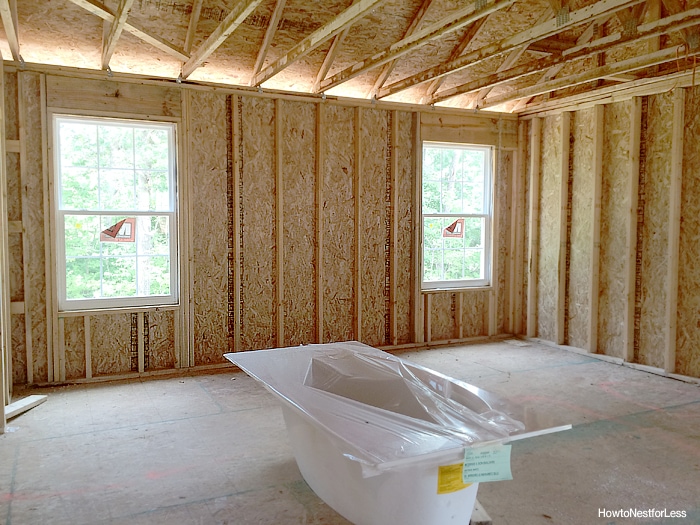 master bedroom framing